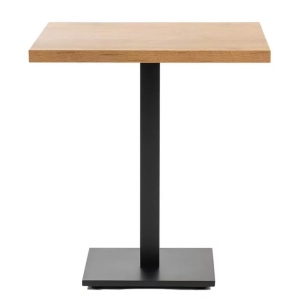 MASA PENTRU CAFENEA, 80x80 CM, STEJAR LANCELOT/NEGRU, DIN PAL LAMINAT SI OTEL, ARTIM GROUP SELECTION - Img 6