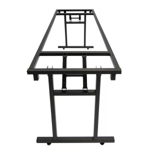 MASA PENTRU CATERING/CONFERINTE 180X80 CM, STEJAR SONOMA/NEGRU, DIN PAL LAMINAT SI OTEL, ARTIM GROUP SELECTION - Img 6