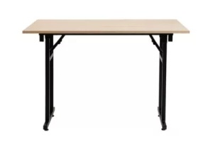 MASA PENTRU CATERING/CONFERINTE 200X100 CM, STEJAR SONOMA/NEGRU, DIN PAL LAMINAT SI OTEL, ARTIM GROUP SELECTION - Img 2