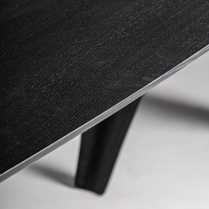 MASA SUFRAGERIE DEOSEBITA, BILZEN 280CM, FURNIR/MDF SI FIBRA DE STICLA, NEGRU, ARTIM GROUP SELECTION - Img 4