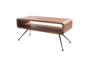 MASUTA DE CAFEA 100CM, ALPHA, COD 37512, LEMN MASIV SI METAL, DESIGN VINTAGE - Img 5
