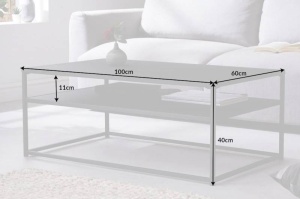 MASUTA DE CAFEA 100CM, DURA, DIN METAL, COD 40860, STIL INDUSTRIAL - Img 6