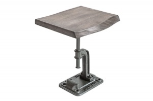 MASUTA DE CAFEA 43CM, FACTORY, COD 39292, DIN LEMN MASIV DE MANGO, STIL INDUSTRIAL - Img 6