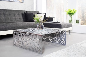 MASUTA DE CAFEA 60CM, ABSTRACT, DIN METAL, DESIGN MODERN