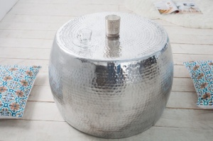 MASUTA DE CAFEA 60CM, ORIENT, ARGINTIE, DESIGN MODERN ORIENTAL - Img 3