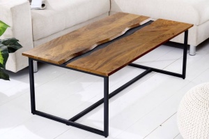 MASUTA DE CAFEA, AMAZONAS 110CM, DIN LEMN DE MANGO, COD 42183, STIL INDUSTRIAL - Img 1