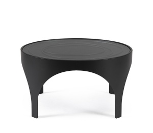 MASUTA DE CAFEA ARCHIE 70X42, NEAGRA, CONFECTIONATA DIN OTEL, STIL MODERN - Img 2
