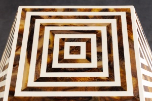 MASUTA DE CAFEA, BONE INLAY 40CM, POLIRASINA SI OS DE BIVOL, ARTIM GROUP SELECTION - Img 2