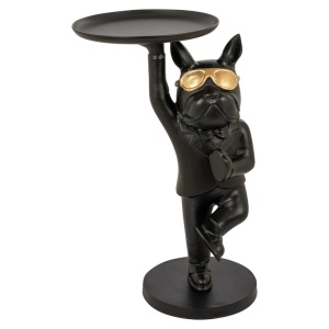 MASUTA DE CAFEA BULLIE, 8849, CONFECTIONATA DIN ALUMINIU, BLACK/GOLD, STIL MODERN - Img 4