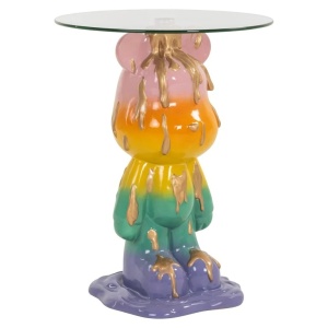 MASUTA DE CAFEA EBBA MULTI MIX COLORS 48Ø, 825306, CONFECTIONATA DIN POLIRASINA SI STICLA, STIL MODERN