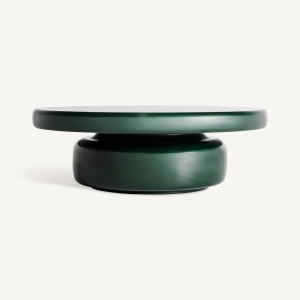 MASUTA DE CAFEA EXCLUSIVISTA GORY, CULOARE VERDE LUCIOS, DIN FIBRA DE STICLA, VICAL HOME