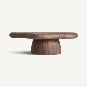 MASUTA DE CAFEA GENEIKEN 100CM, DIN FURNIR DE NUC SI FIBRA DE STICLA, STIL CONTEMPORAN, VICAL HOME