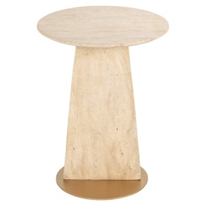 MASUTA DE CAFEA KIBO, 7889, CONFECTIONATA DIN METAL, MARMURA SI TRAVERTIN, STIL MODERN - Img 3