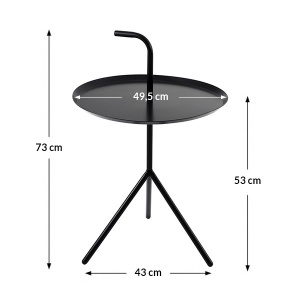 MASUTA DE CAFEA NEAGRA BLANCO DIN METAL STIL MODERN B2 - Img 2