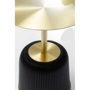 MASUTA DE CAFEA VEGAS 40 NEAGRA/AURIE, CONFECTIONATA DIN OTEL SI SI METAL, STIL MODERN - Img 2