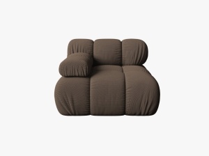 MODUL CANAPEA BELLIS, PE STANGA, MARO, CU TAPITERIE DIN TEXTIL 3D SONIC, MICADONI