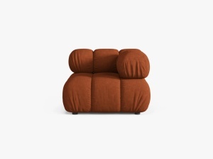 MODUL COLTAR BELLIS, CARAMIZIU, CU TAPITERIE DIN TEXTIL STRUCTURAT LIBERTY, MICADONI