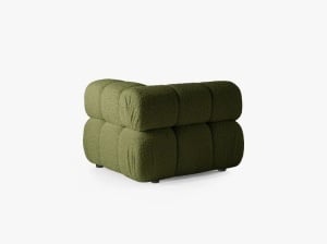 MODUL COLTAR BELLIS, VERDE, CU TAPITERIE DIN TEXTIL BOUCLE ROLF, MICADONI - Img 3