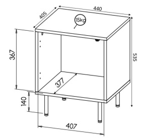 NOPTIERA, CAMA-HOLE-SZAFKI-NOCNE-BI/BI, ALB MAT, DIN PLACI LAMINATE SI MDF, DESIGN MODERN - Img 2