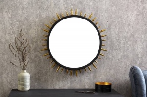 OGLINDA 66CM, ABSTRACT, COD 41766, STIL MODERN, REALIZATA DIN METAL SI STICLA - Img 2