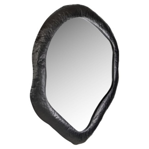 OGLINDA BABET BLACK, MI-0096, CONFECTIONATA DIN METAL, STICLA SECURIZATA SI MDF, STIL MODERN - Img 2