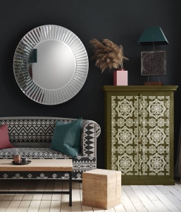 OGLINDA DECORATIVA 100CM, ZEUS, 29-E13, DESIGN MODERN, SCHULLER