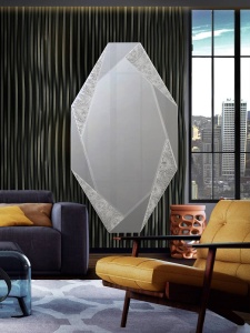 OGLINDA DECORATIVA LAVERNA 434867 , ARGINTIU, DESIGN MODERN