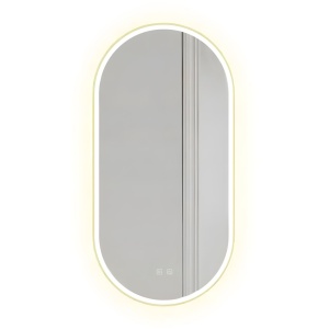 Oglindă LED OVL 50x100cm Gold, CALITATE SUPERIOARA