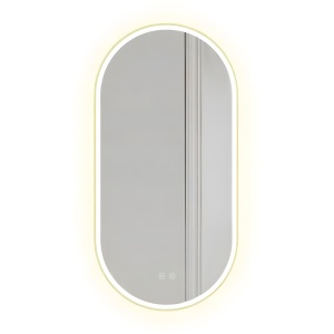 Oglindă LED OVL 50x100cm Gold