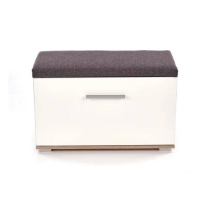 PANTOFAR LIMA ST-2, GRI/ALB/STEJAR SONOMA, DIN PAL MELAMINAT, STIL MODERN, HALMAR - Img 2