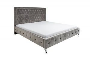 PAT DUBLU 160X200, EXTRAVAGANCIA COD 39428, GRI ARGINTIU STIL MODERN - Img 6