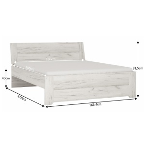 PAT DUBLU ALB 160x200 ANGEL STIL MODERN TK - Img 3