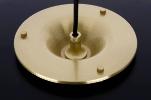 PENDUL ARTE, NEGRU/AURIU, DIN ALUMINIU SI METAL, STIL MODERN, B2 - Img 4