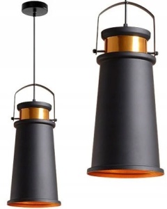 PENDUL ASTI A BLACK/GOLD, 45x20/100 cm, NEGRU SI AURIU, DIN ALUMINIU DE INALTA CALITATE, STIL MODERN, TU