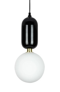 PENDUL BOY S FI18, NEGRU, DIN METAL SI STICLA, STIL MODERN, B2