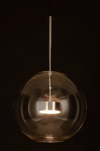 PENDUL CAPRI 60, DIN METAL SI STICLA, CROM/TRANSPARENT, STIL MODERN, B2 - Img 3