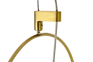 PENDUL CU LED-URI FUENTE, ALAMA/ALB, DIN METAL SI STICLA, STIL MODERN, B2 - Img 5