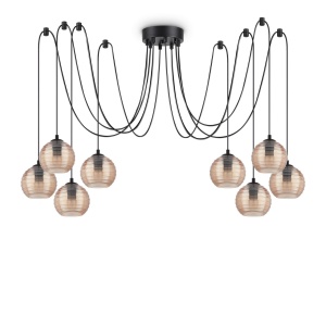 PENDUL DESIGN MODERN, AMBER, RIGA SP8, IDEAL LUX