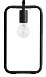 PENDUL GEOMETRIC LE-02, 17x32x100 cm, NEGRU, DREPTUNGHI, DIN OTEL SI METAL DE INALTA CALITATE, STIL MODERN, TU