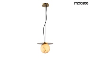 PENDUL HALO, AURIU, CONFECTIONATA DIN METAL SI STICLA, STIL MODERN