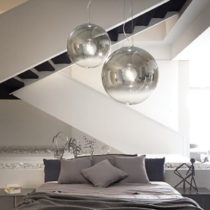 PENDUL MAPA FADE SP1 D50, CROM, DIN STICLA, STIL MODERN - Img 2