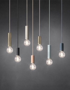PENDUL OSTI A WHITE / GOLD APP106-1CP, 5x100 cm, ALB, DIN ALUMINIU, STIL MODERN, TU - Img 2