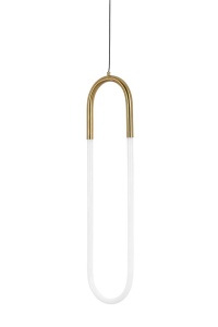 PENDUL PUZO L AURIU, CONFECTIONAT DIN METAL, STIL MODERN - Img 2