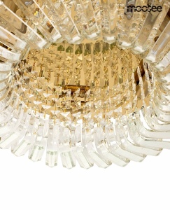 PLAFONIERA BALUNA 80 GOLD, CONFECTIONATA DIN METAL SI STICLA, STIL MODERN - Img 3