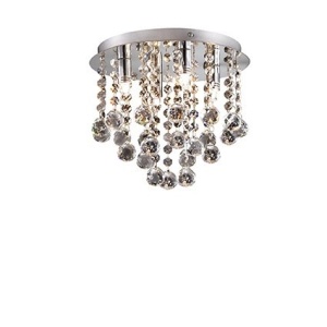 PLAFONIERA CRISTAL BIJOUX PL4, CROM, DESIGN MODERN, IDEAL LUX