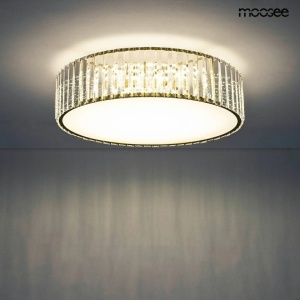 PLAFONIERA CROWN 50 GOLD, CONFECTIONATA DIN METAL SI CRISTAL, STIL MODERN - Img 2