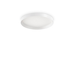 PLAFONIERA FLY PL D45, ALB, DIN ALUMINIU, STIL MODERN