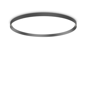 PLAFONIERA FLY PL D90, NEGRU, DIN ALUMINIU, STIL MODERN