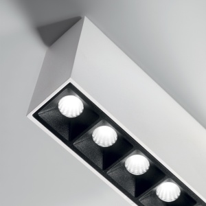 PLAFONIERA LIKA PL, ALB, DIN ALUMINIU, STIL MODERN