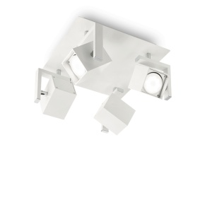 PLAFONIERA MOUSE PL4, ALB, DIN METAL, STIL MODERN